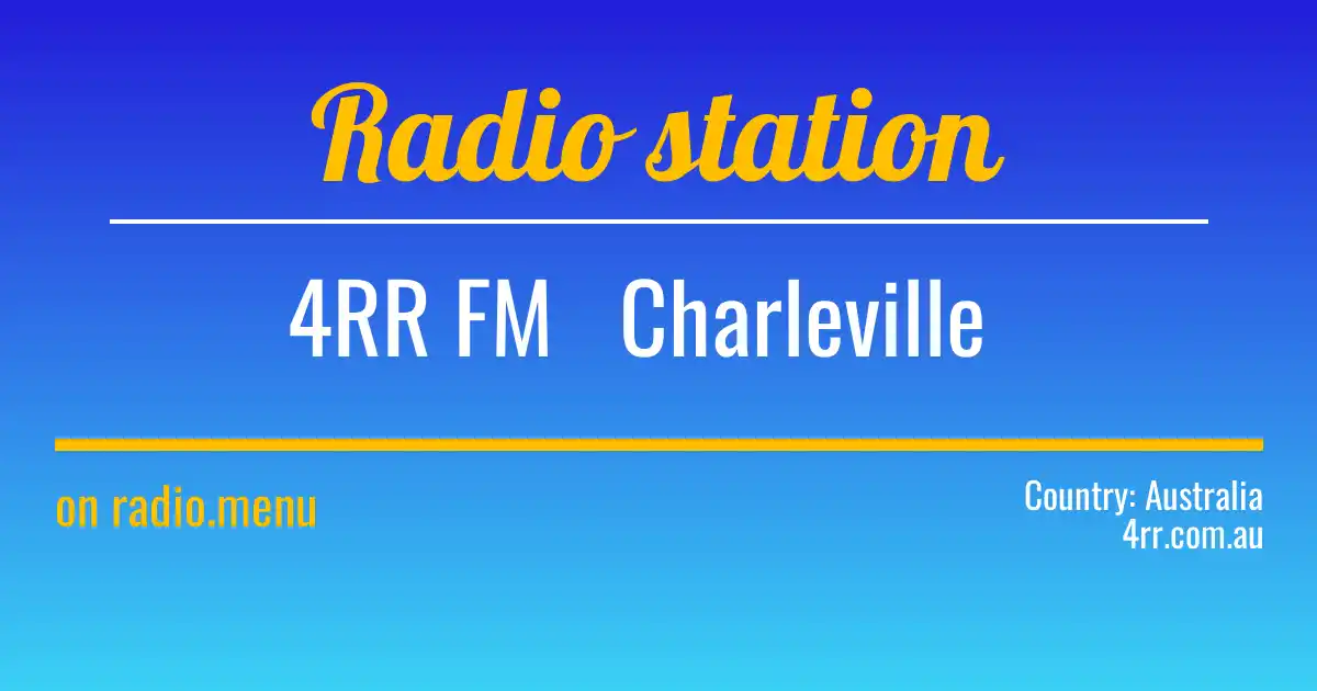 Radio ️ «4RR FM - Charleville - 105.7 FM HD MP3» online - listen ...